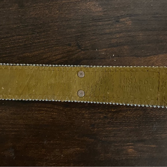 Authentic Vintage Black Leather And Crystals With 3 Double Sided Sizer - Picture 5 of 11